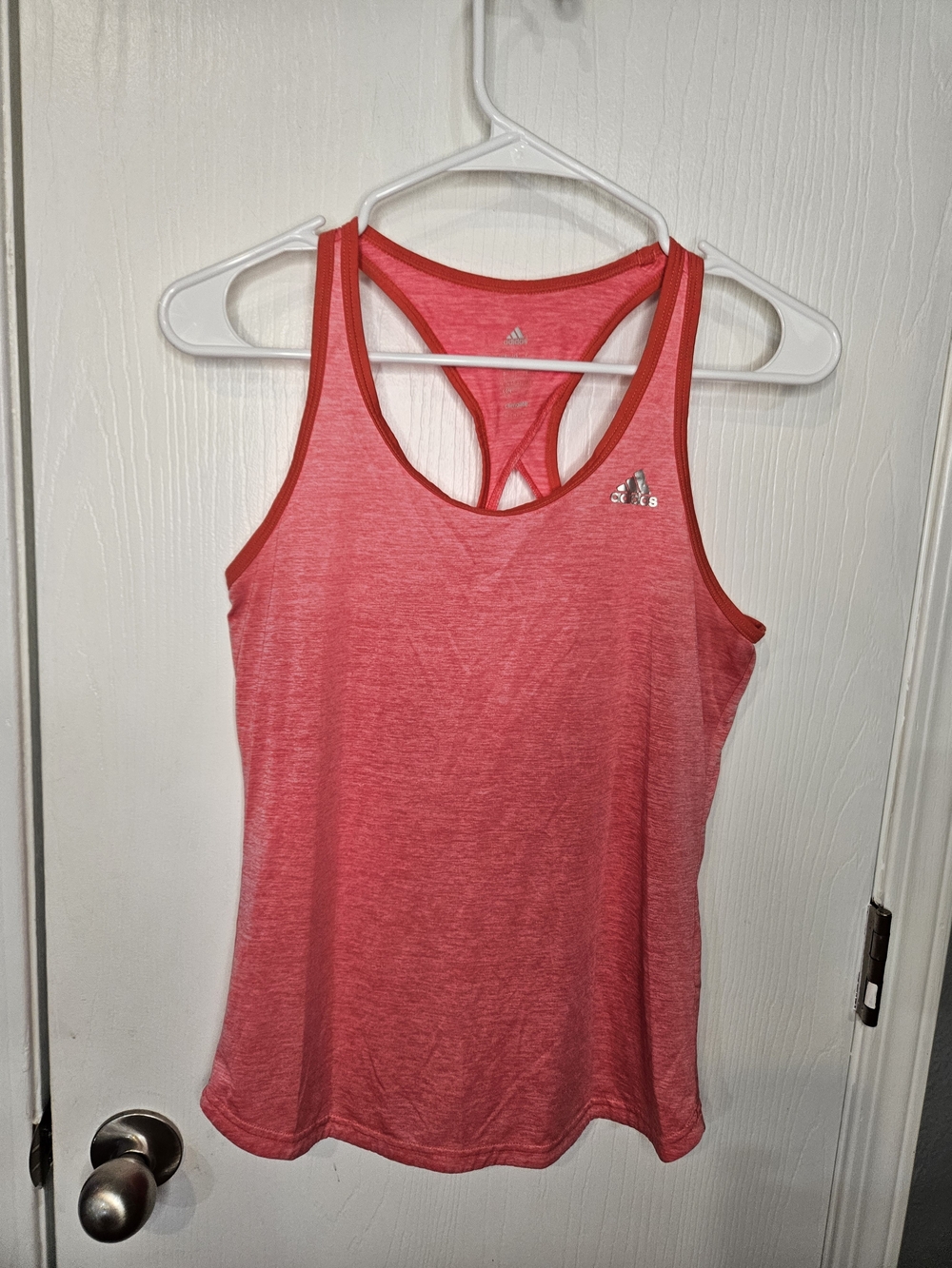 adidas Pink Racerback Performance Tank Top